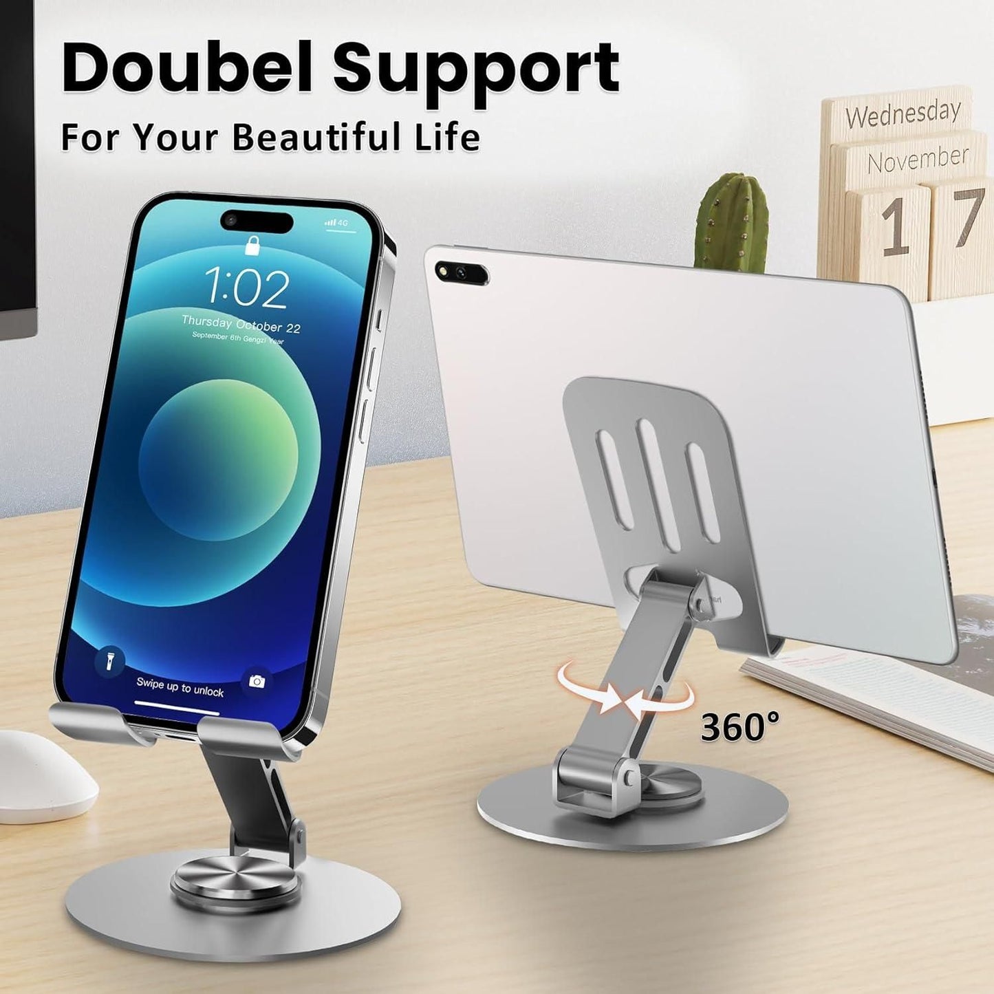 360° Rotatable Mobile Phone Stand,Height and Angle| ONAM MEGA SALES (40% OFF)