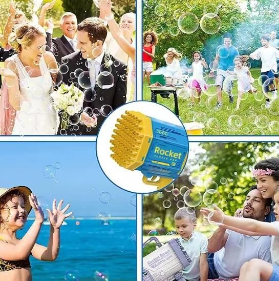 Bubble Gun Machine Kids Automatic Soap Based Bubble Blower(30%Off)