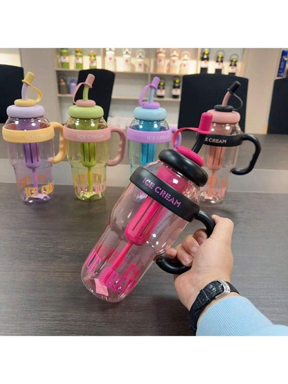 Water Bottle with Handle and Straw (43% Off) FAST BUY SMARTLY BUY ✨)