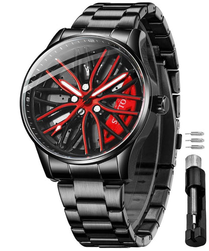 Stereoscopic Car Wheel Watch