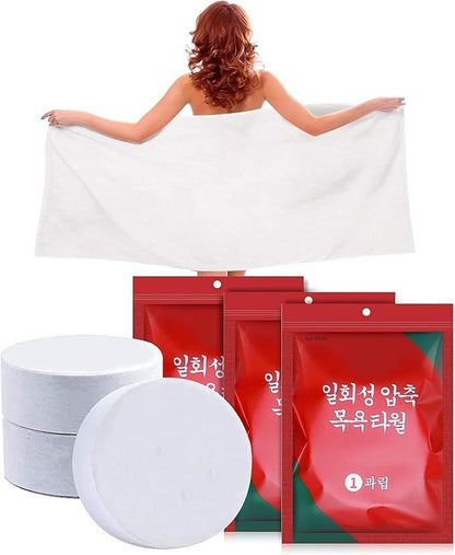 10 Pcs Compressed Bath Towel Tablets (50%Off)